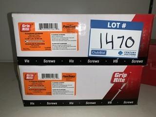 (2) Boxes Flooring Screws, 1 1/4" X 8.