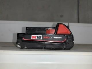 18 Volt Milwaukee Battery, Small.