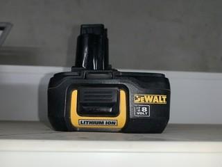 18 Volt Dewalt Battery, DC9181.