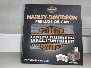New Harley Davidson Pint Glass Set.