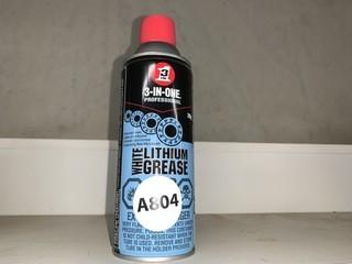 New White Lithium Grease, 3 In 1 Can.