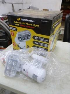 NightWatcher Robotic LED Flood Light w/ Video Camera
