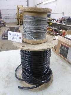 1/8 Galvanized Aircraft Cable C/w 5/14 Ultra Flex Trailer Cable