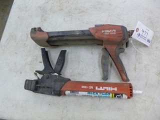 (1) Hilti HDM 500 And (1) Hilti MD 1000 Caulking Guns