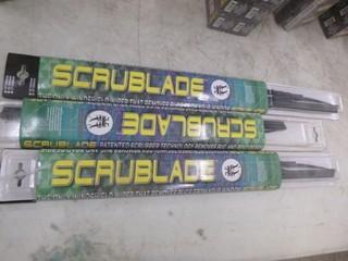 Qty Of (3) 19in Scrublade Wipers