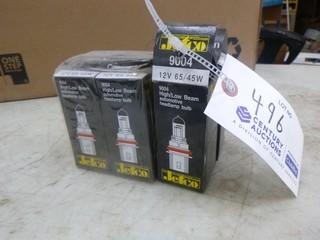Qty Of Jetco 12V 65/45w High/Low Beam Automotive Headlamp Bulbs