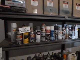 Qty Of Assorted Cans Of Aerosol Paint