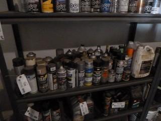 Qty Of Aerosol Paints And Lubricants