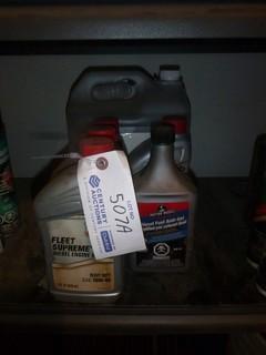 Qty Of Diesel Engine Oil, Anti Gel And Diesel Exhaust Fluid