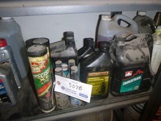 Qty Of Compressor Oil Fluid, Gas Line Antifreeze And 2-Cycle Engine Oil