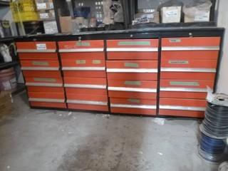 89in X 38in X 32in Work Bench C/w Contents *Note: Contents On Top Not Included*