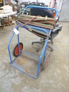 Oxy/Acetylene Cutting Torch Cart C/w Torch And Hose