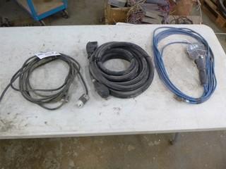 Welding Power Cord, 25ft Trouble Light And (2) 10ft Extension Cords