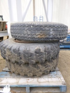 (2) 11.00-20 Tires, (1) 10.00-20 Tire, Inner Duels (WR4-27)