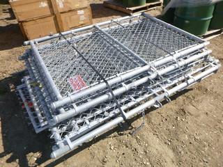 7 Gate Panels x 6' High, No Barbwire, Approx. 4' Opening, 2 Gate Panels x 6' High, No Barbwire, Approx 3' Opening (NF-4)