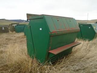 Selling Off-Site 7.5 Yard Hyd. Refuse Bin. Located just north of Calaway Park (B) For Viewing Call Jon (780)621-6499.