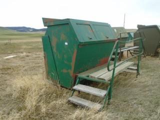 Selling Off-Site 7.5 Yard Hyd. Refuse Bin. (D) Located just north of Calaway Park For Viewing Call Jon (780)621-6499.