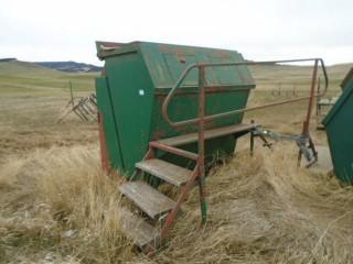 Selling Off-Site 7.5 Yard Hyd. Refuse Bin. (Q) Located just north of Calaway Park Located just north of Calaway Park For Viewing Call Jon (780)621-6499.