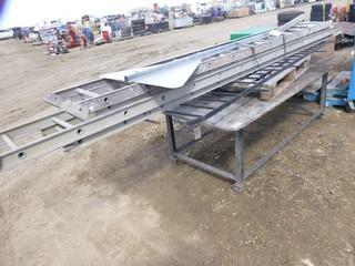 (2) Extension Ladders, Steel Railing, (1) Yield Sign w/ Post (WR5-1)