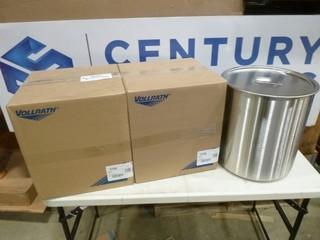 (2) Vollrath Stainless Steel Pot w/ Cover (EE 3-31)