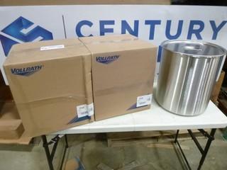 (2) Vollrath Stainless Steel Pot w/ Cover (EE 3-31)