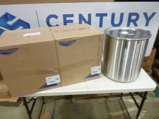 (2) Vollrath Stainless Steel Pot w/ Cover (EE 3-31)