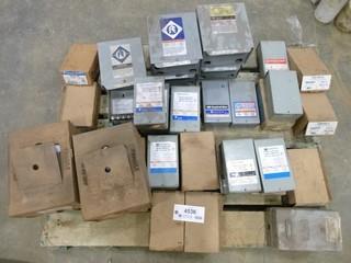 Qty of Assorted Electrical Pump Control Boxes