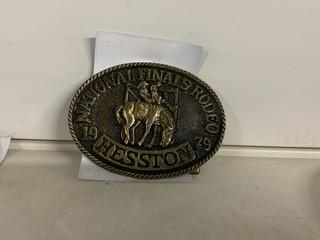 National Finals Rodeo 1979 Buckle, 5th Edition Anniversary Series.