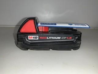 18 Volt Milwaukee Battery CP 1.5.