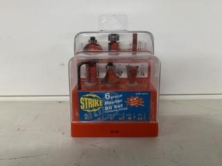 6 Piece Router Bit Set.