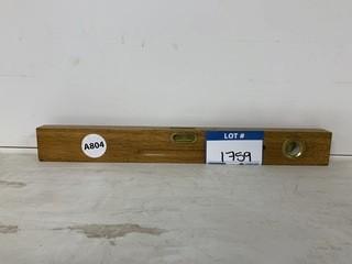 Wooden Level.