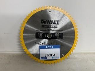 Dewalt 10"Fine Finish Blade.