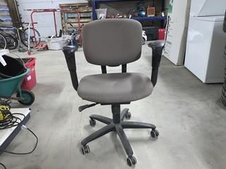 Grey Rolling Office Chair.