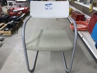 White/Green Office Chair.