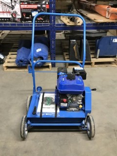 Blue Bird Power Rake with 208 CC OHV Gas Engine.