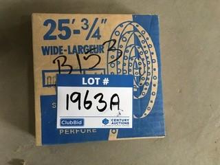 25 Ft, 3/4" 24 Gauge, Wide All Round Strapping.