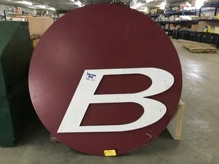 5 Ft Round Sign.