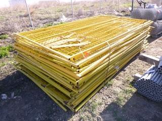 (30) Temporary Yellow Panels, 10' x 6'H *Used* (NF-2)