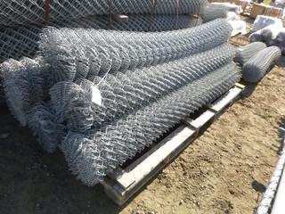 400' x 2" x 8' High,  9 gauge Galvanized Chain Link Mesh Knuckle Barb  (NF-2)