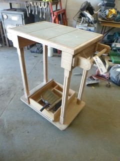 35in X 25in X 17 1/2in 2-Tier Portable Cart
