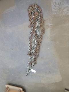 (1) Aprox 13ft And (1) Approx. 18ft Chains w/ Hooks