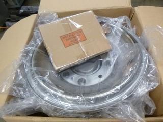 (2) Front And (2) Rear Chrome Hub Caps To Fit Ford F-350