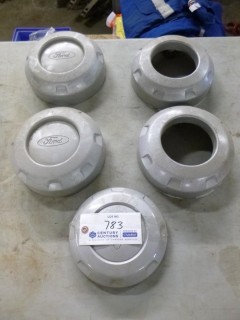 Qty Of (5) Hub Covers To Fit Ford 
