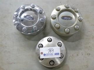 Qty Of (3) Hub Covers To Fit Ford