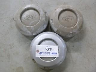 Qty Of (3) Hub Covers To Fit Ford