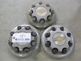 Qty Of (3) Hub Covers To Fit Chevy