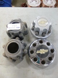 Qty Of (4) Hub Covers To Fit Chevy