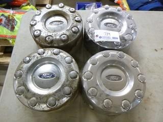 Qty Of (4) Hub Covers To Fit Ford