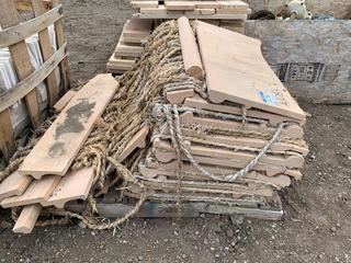 Quantity of Tile w/ Attached Rope.
