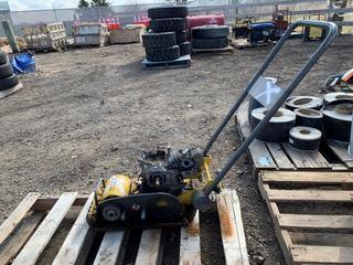Gas Powered Plate Compacter.